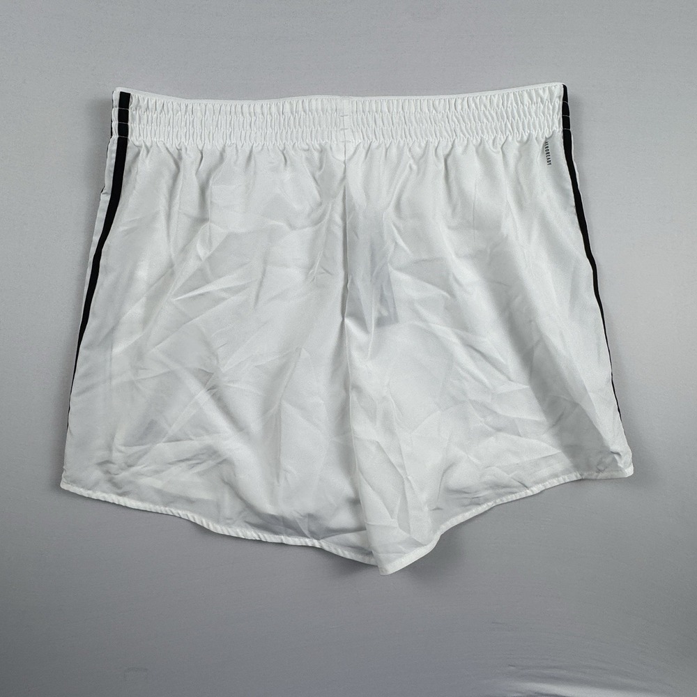 ADIDAS Womens Size XL 3 Stripes High Rise Athletic Training Shorts Aeroready Run - Picture 6 of 13